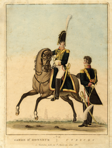 32465 Afbeelding van twee leden van de Utrechtse garde d' honneur.01-01-1811-31-12-1811